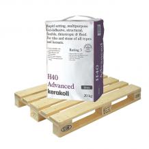 Kerakoll H40 Advanced Adhesive Rapid Set S1 20kg Grey Full Pallet (48 Bags Tail Lift)